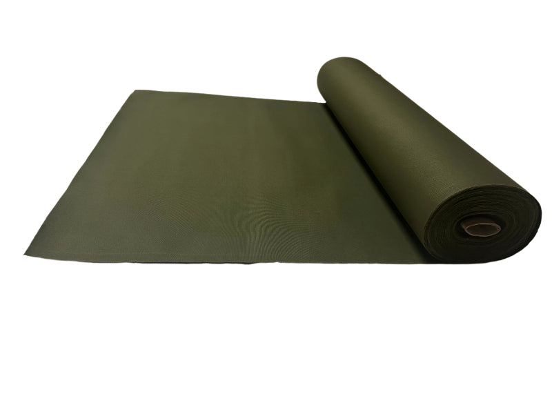 Leger groen katoen doek 102 cm breed