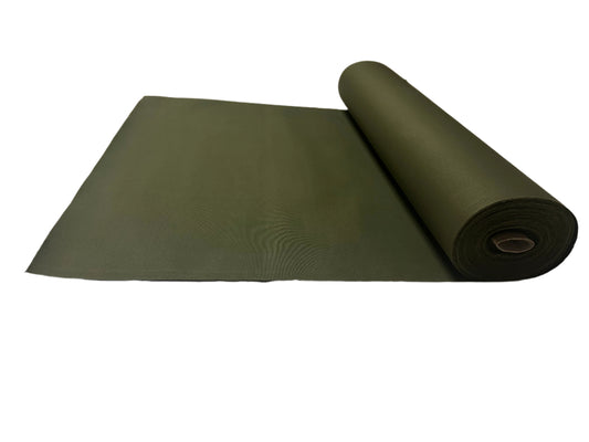 Leger groen katoen doek 102 cm breed