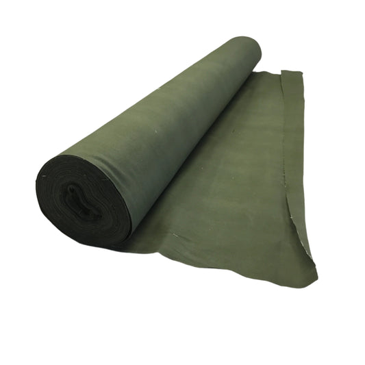 Leger groen katoen doek 150cm breed