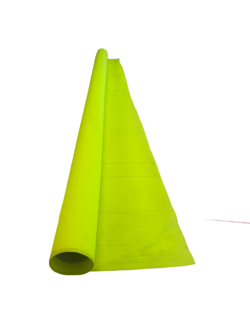 Restant fluor geel polyester doek