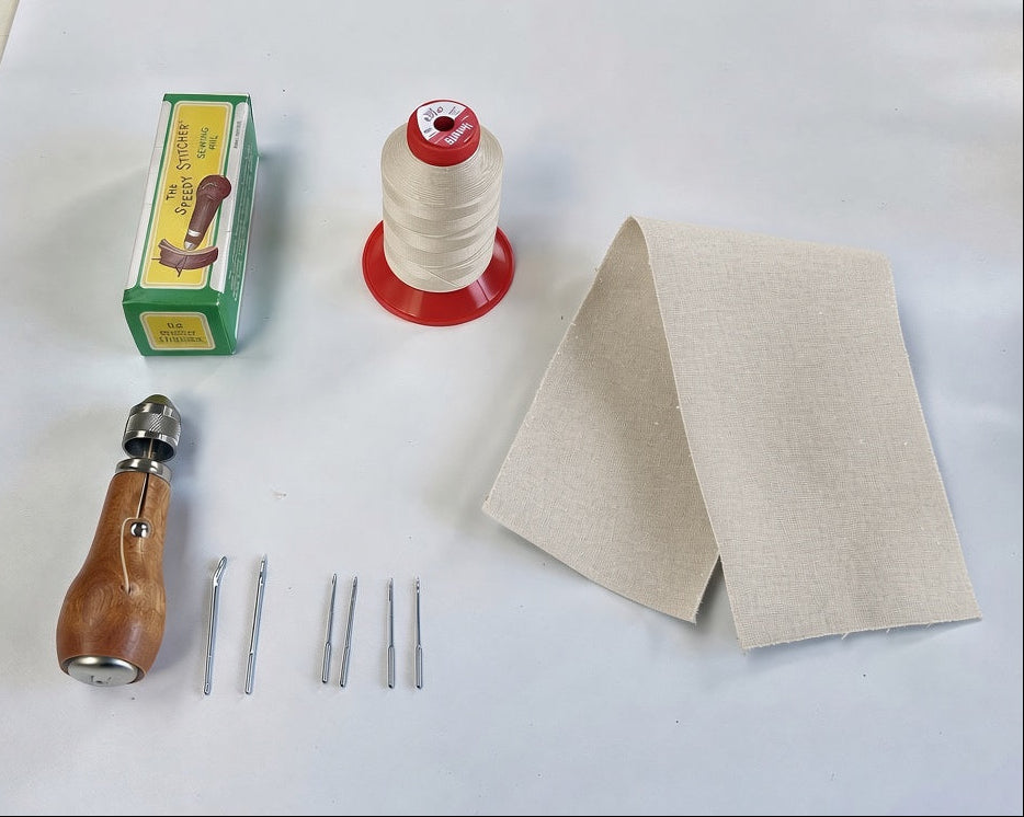 Zware tent repair kit canvas wit