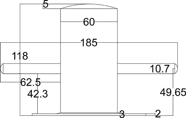 bolder 60mm tekening