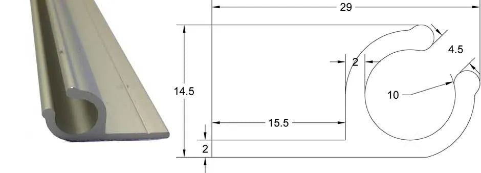 tent profiel 45 graden