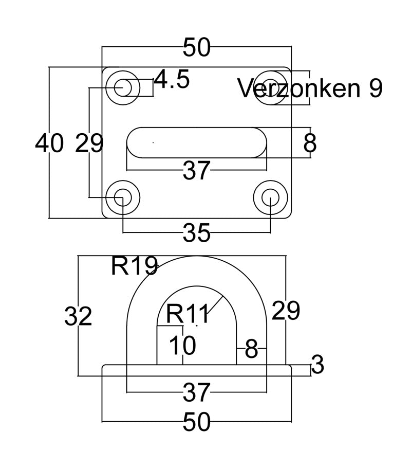 dekbeugel-50x40