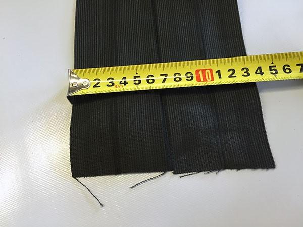 zwart elastisch band 135mm breed