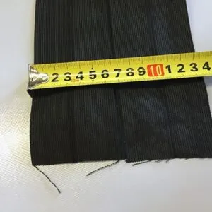 zwart elastisch band 135mm breed